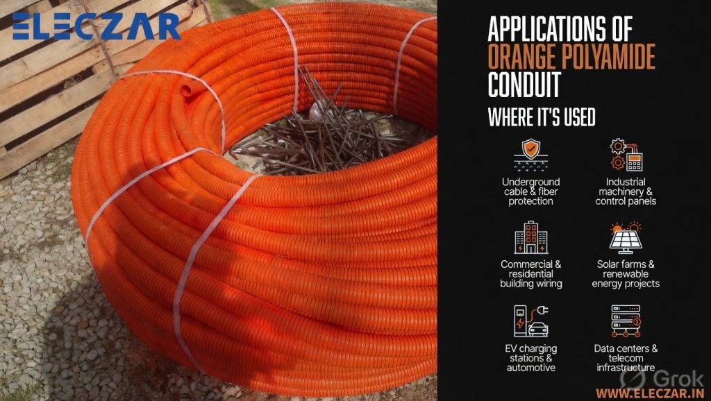 Orange Polyamide Conduit