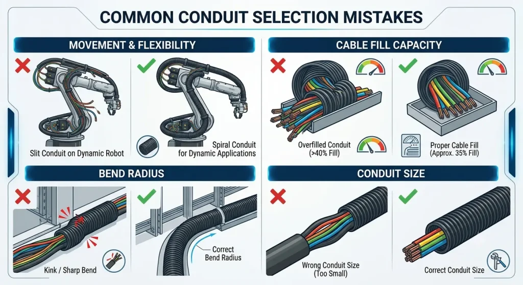 common conduit selection mistakes