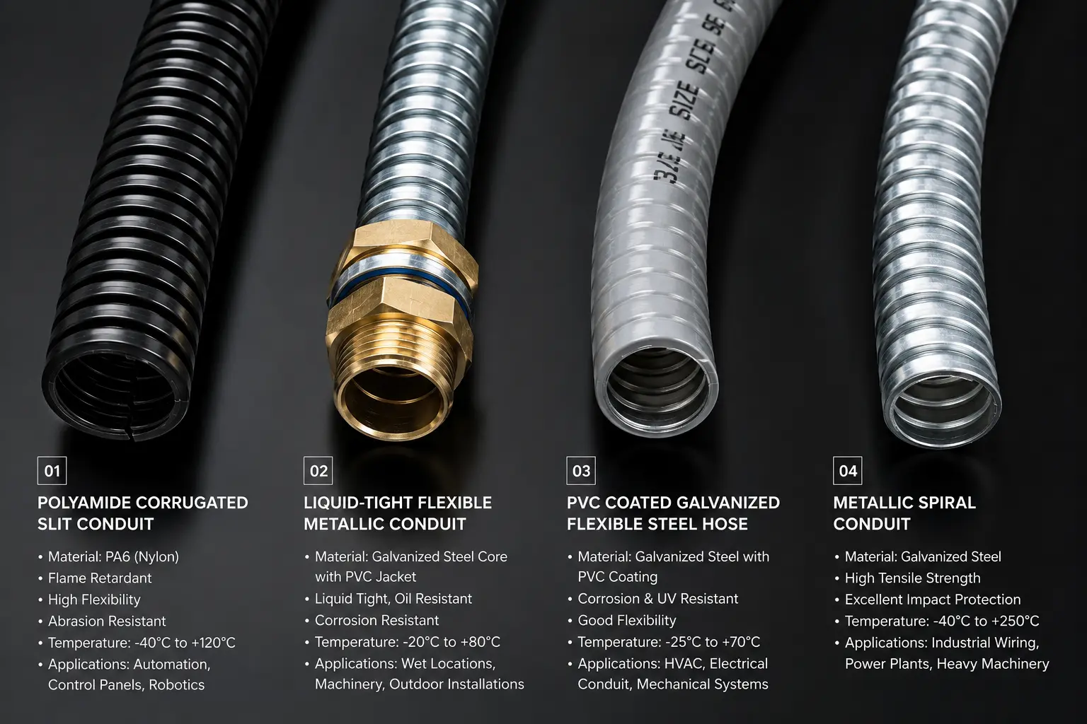 Comparison of different conduit types used for data center cable protection